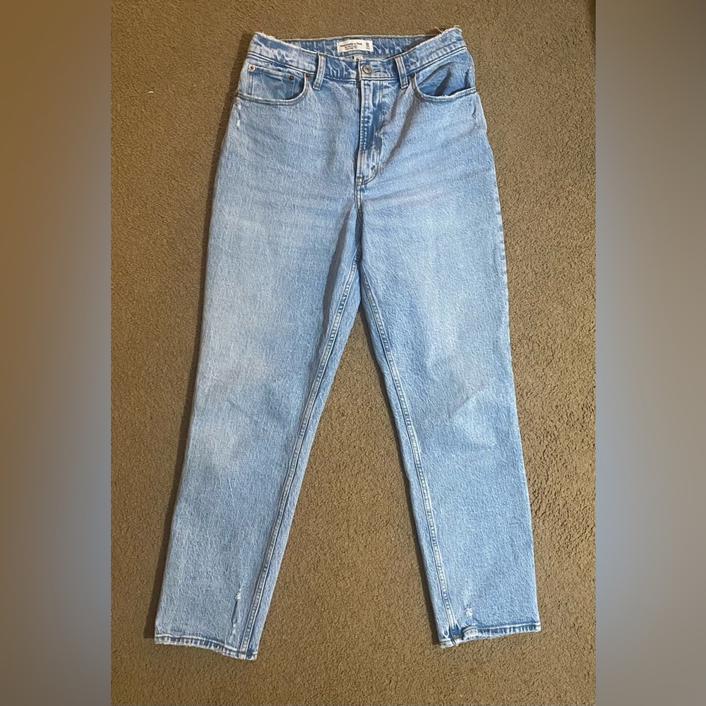 Abercrombie Ultra High Rise 90s Straight Jeans Curve Love
